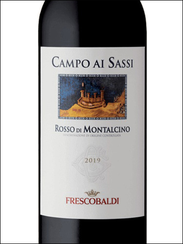 фото Frescobaldi Campo ai Sassi Rosso di Montalcino DOC Фрескобальди Кампо ай Сасси Россо ди Монтальчино Италия вино красное