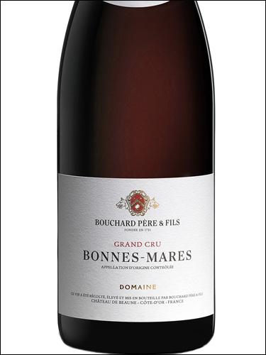фото Bouchard Pere & Fils Bonnes-Mares Grand Cru AOC Бушар Пэр э Фис Бон-Мар Гран Крю Франция вино красное