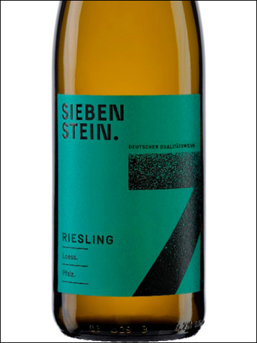 фото Sieben Stein Riesling Loess Pfalz Зибен Штайн Рислинг Лёсс Пфальц Германия вино белое