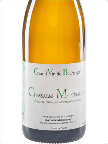 фото Domaine Marc Morey & Fils Chassagne-Montrachet Blanc AOC Домен Марк Море э Фис Шассань-Монраше Блан Франция вино красное