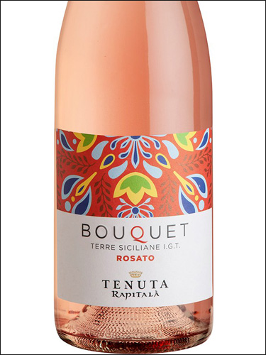 фото Tenuta Rapitala Bouquet Rosato Terre Siciliane IGT Тенута Рапитала Букет Розато Терре Сичилиане Италия вино розовое