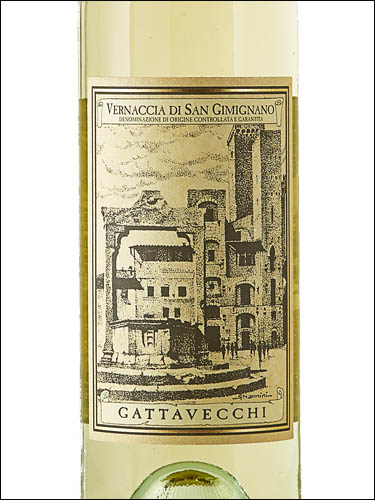 фото Gattavecchi Vernaccia di San Gimignano DOCG Гаттавекки Верначча ди Сан-Джиминьяно Италия вино белое