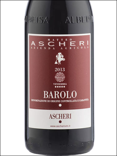 фото Ascheri Barolo Ascheri DOCG Аскери Бароло Аскери Италия вино красное