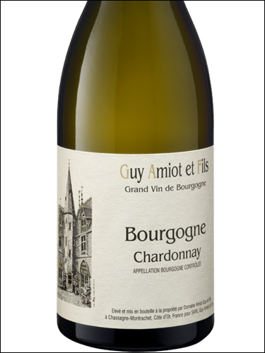 фото Domaine Amiot Guy et Fils Bourgogne Chardonnay AOC Домен Амио Ги э Фис Бургонь Шардоне Франция вино белое