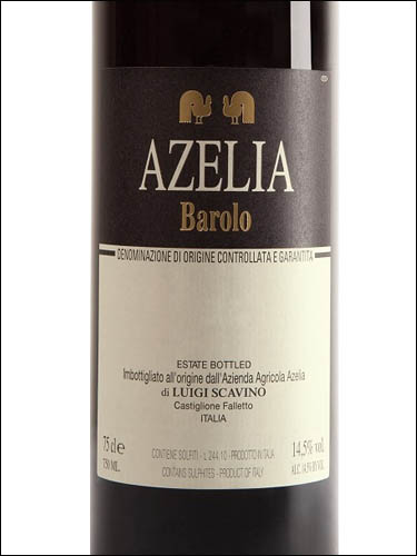 фото Azelia Barolo DOCG Адзелия Бароло Италия вино красное