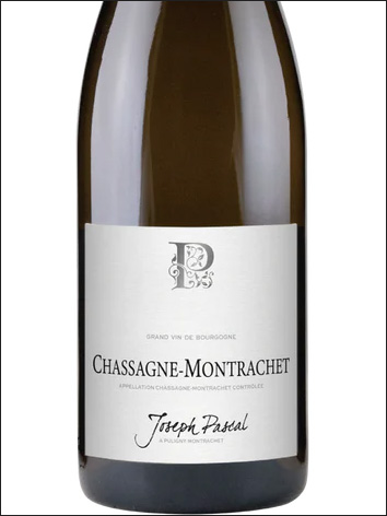 фото Joseph Pascal Chassagne-Montrachet AOC Жозеф Паскаль Шассань-Монраше Франция вино белое