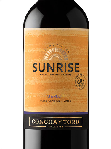 фото Concha y Toro Sunrise Merlot Конча и Торо Санрайз Мерло Чили вино красное