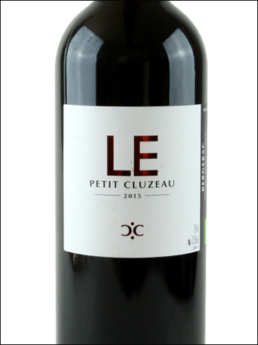 фото LE Petit Cluzeau Bergerac Rouge AOC ЛЕ Пти Клузо Бержерак Руж Франция вино красное