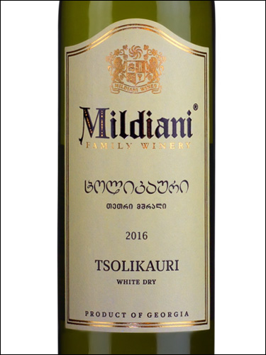 фото Mildiani Tsolikauri Милдиани Цоликаури Грузия вино белое