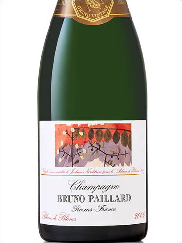 фото Champagne Bruno Paillard Brut Millesime Blanc de Blancs Шампанское Бруно Пайар Брют Миллезим Блан де Блан Франция вино белое