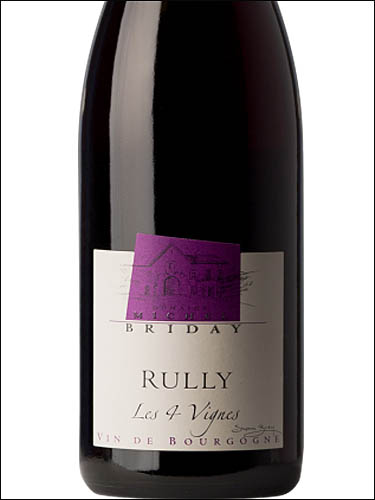 фото Domaine Briday Les 4 Vignes Rully Rouge AOC Домен Бридэ Ле Катр Винь Рюли Руж Франция вино красное