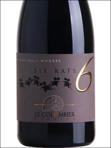 фото Domaine Le Colombier Six Rats 6 Rouge Mediterranee IGP Домен Ле Коломбье Си Ра 6 Руж Медитерране Франция вино красное