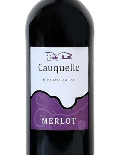 фото Cauquelle Merlot Cotes du Lot IGP Кокель Мерло Кот дю Ло Франция вино красное