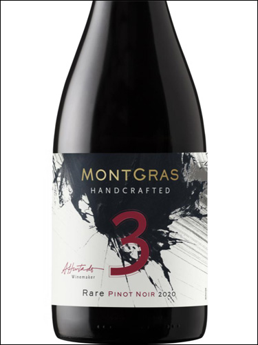 фото MontGras Handcrafted 3 Rare Pinot Noir МонтГрас Андкрафтед 3 Раре Пино Нуар Чили вино красное