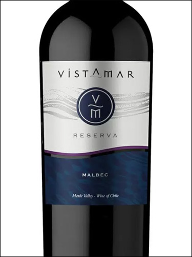 фото Vistamar Reserva Malbec Maule Valle DO Вистамар Ресерва Мальбек Долина Мауле Чили вино красное