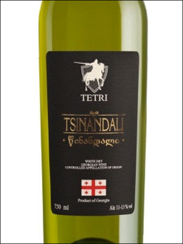 фото Tetri Tsinandali Тетри Цинандали Грузия вино белое
