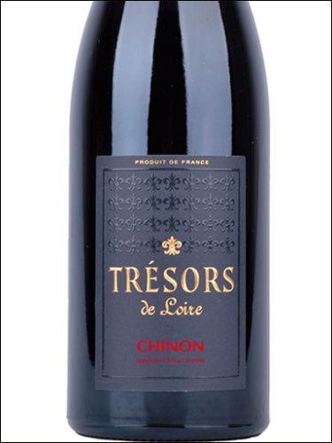 фото Tresors de Loire Chinon Rouge AOC Трезор де Луар Шинон Руж Франция вино красное
