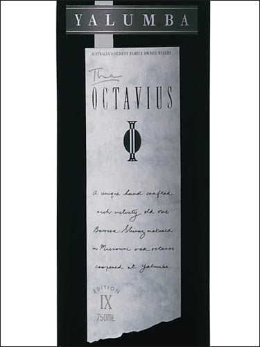 фото Yalumba The Octavius Old Vine Shiraz Ялумба Октавиус Олд Вайнс Шираз Австралия вино красное
