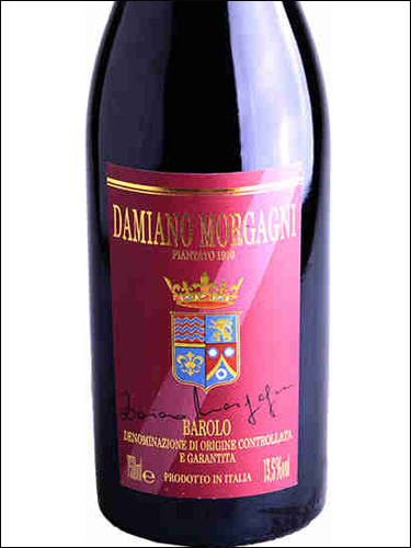 фото Damiano Morgagni Piantato 1970 Barolo DOCG Дамиано Моргани Пиантато 1970 Бароло Италия вино красное