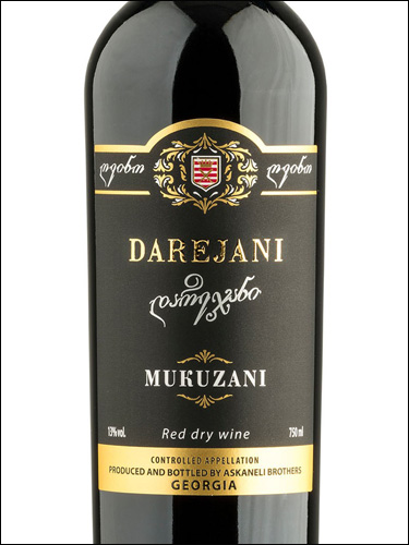 фото Darejani Mukuzani Дареджани Мукузани Грузия вино красное