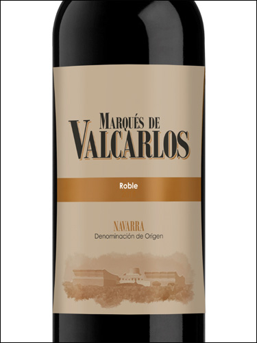 фото вино Marques de Valcarlos Roble Navarra DO 
