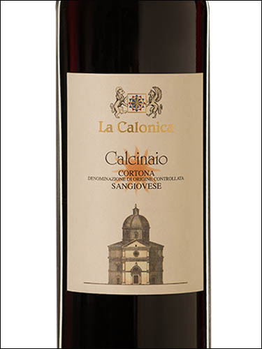 фото La Calonica Calcinaio Sangiovese Cortona DOC Ла Калоника Кальчинайо Санджовезе Кортона Италия вино красное