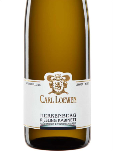 фото Carl Loewen Herrenberg Riesling Kabinett Карл Лёвен Херренберг Рислинг Кабинетт Германия вино белое