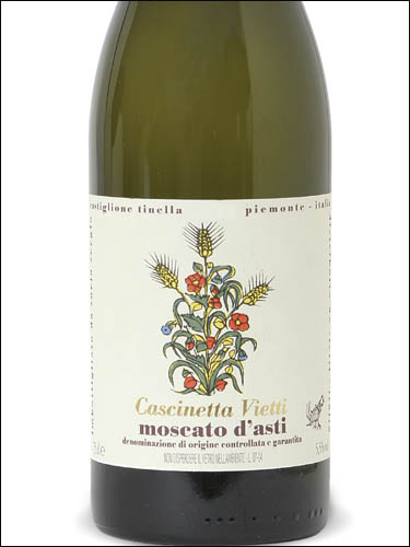 фото Vietti Moscato d'Asti Cascinetta DOCG Вьетти Москато д'Асти Кашинетта Италия вино белое