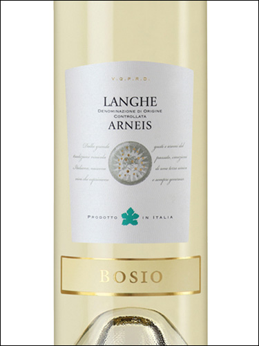 фото Bosio Langhe Arneis DOC Бозио Ланге Арнеис Италия вино белое