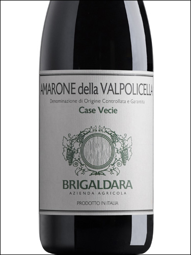 фото Brigaldara Amarone della Valpolicella Case Vecie DOCG Бригальдара Амароне делла Вальполичелла Казе Вече Италия вино красное