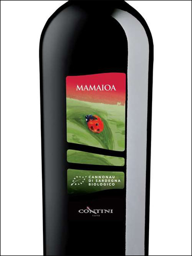 фото Contini Mamaioa Cannonau di Sardegna DOC BIO Контини Мамайоя Каннонау ди Сардиния БИО Италия вино красное