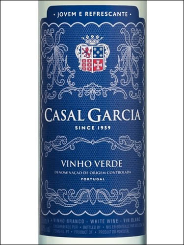 фото Aveleda Casal Garcia Branco Vinho Verde DOC Авеледа Казал Гарсиа Бранко (Белое) Винью Верде ДОК Португалия вино белое