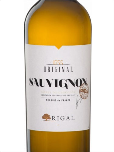 фото Rigal Original Sauvignon Cotes de Gascogne IGP Ригаль Орижиналь Совиньон Кот де Гасконь Франция вино белое