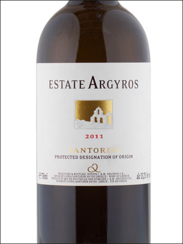 фото Estate Argyros Santorini PDO Эстейт Аргирос Санторини Греция вино белое