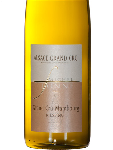 фото Michel Fonne Riesling Alsace Grand Cru Mambourg AOC Мишель Фонне Рислинг Эльзас Гран Крю Мамбур Франция вино белое