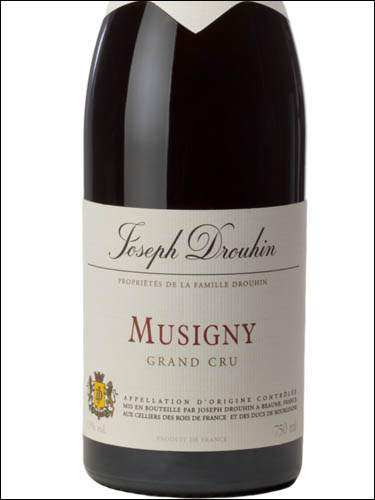 фото Joseph Drouhin Musigny Grand Cru AOC Жозеф Друэн Мюзиньи Гран Крю Франция вино красное