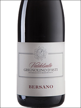 фото Bersano Valdelsalto Grignolino d’Asti DOC Берсано Вальдельсальто Гриньолино д’Асти Италия вино красное