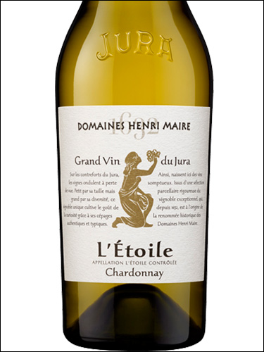 фото Domaines Henri Maire Chardonnay L'Etoile AOC Домен Анри Мер Шардоне Л'Этуаль Франция вино белое