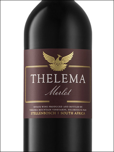 фото Thelema Merlot Stellenbosch WO Телема Мерло Стелленбош ЮАР вино красное