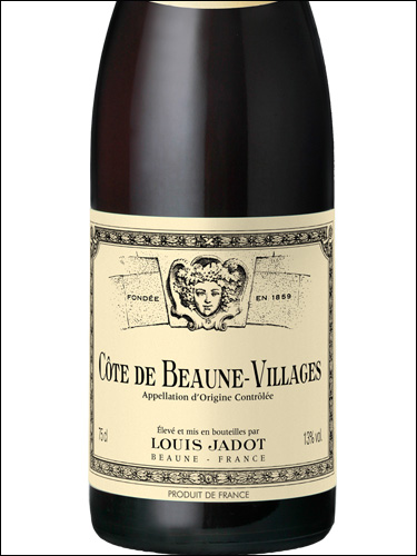 фото Louis Jadot Cote de Beaune-Villages AOC Луи Жадо Кот де Бон-Вилляж Франция вино красное
