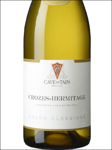 фото Cave de Tain Blanc Grand Classique Crozes-Hermitage AOC Кав де Тан Блан Гран Классик Кроз-Эрмитаж Франция вино белое