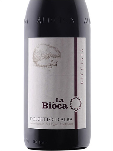 фото La Bioca Ricciaia Dolcetto d'Alba DOC Ла Биока Риччиайя Дольчетто д'Альба  Италия вино красное