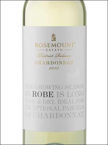 фото Rosemount Estate District Release Chardonnay Robe Роузмаунт Эстейт Дистрикт Релиз Шардоне Роб Австралия вино белое