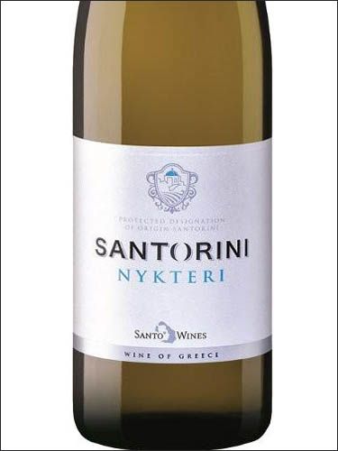 фото Santo Wines Nykteri Santorini PDO Санто Вайнс Никтери Санторини ПДО Греция вино белое