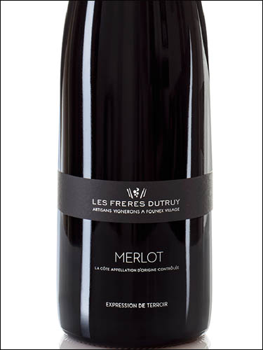 фото Les Freres Dutruy Merlot La Cote AOC Ле Фрер Дютри Мерло Ла Кот Швейцария вино красное