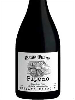 фото Lomas de Llahuen Dama Juana Pipeno Pais Ломас де Льяуэн Дама Хуана Пипеньо Паис Чили вино красное