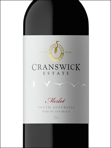 фото Cranswick Estate Merlot South Australia Крансвик Истейт Мерло Южная Австралия Австралия вино красное