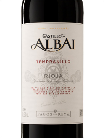 фото вино Castillo de Albai Tempranillo Rioja DOCa 