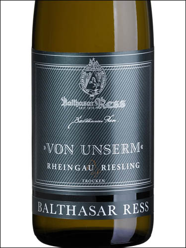 фото Balthasar Ress Von Unserm Rheingau Riesling trocken Бальтазар Ресс Фон Унзерм Рейнгау Рислинг трокен Германия вино белое