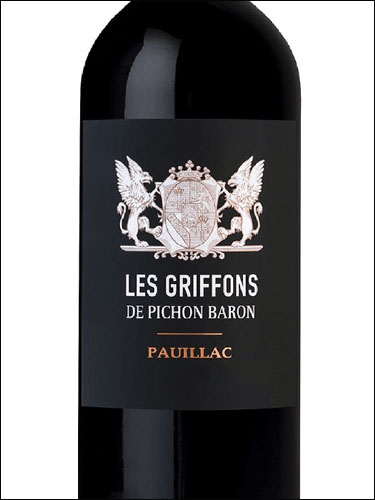 фото Les Griffons de Pichon Baron Pauillac AOC Ле Гриффон де Пишон Барон Пойяк Франция вино красное